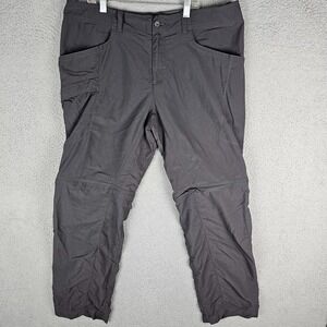 Mountain Hardwear Pants Mens 36/32 Black Nylon Convertible Hiking Camp Outdoor